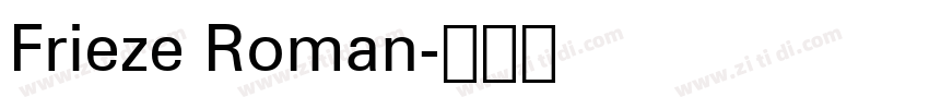 Frieze Roman字体转换